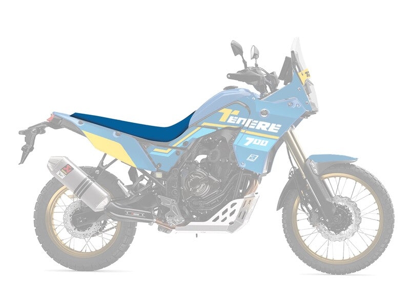 Yamaha Ténéré 700 Rally [BLACKBIRD] - Rally Ride Sitzbezug – Schwarz/Blau