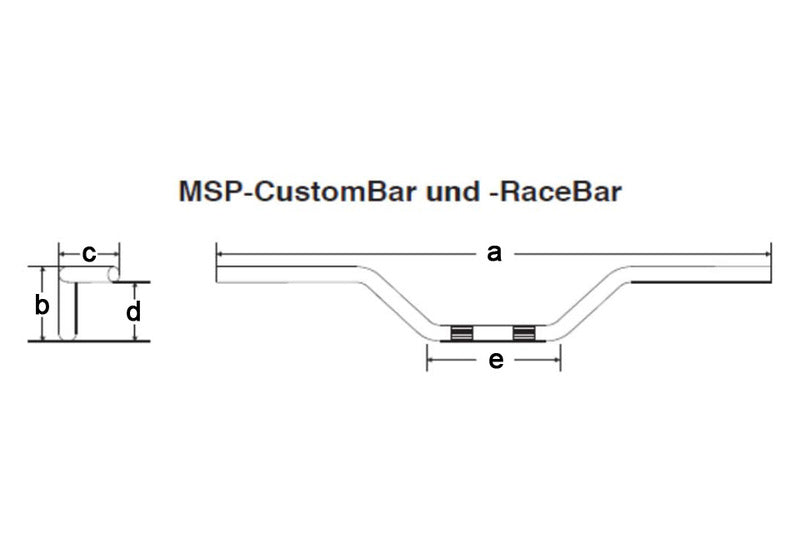 Yamaha Xvs 650 [FEHLING] - Custom Bar High 850 mm Chrome