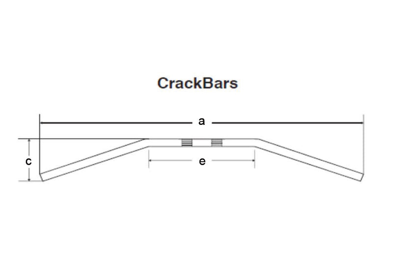 Harley Davidson Fxsb [FEHLING] - Crack Bar, 850 mm Svart