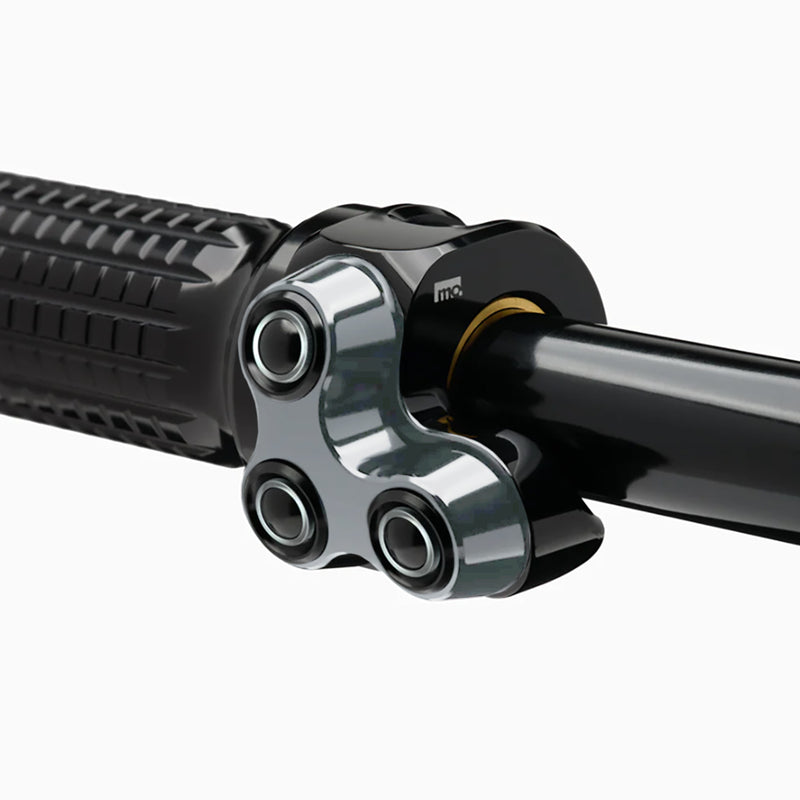 LED Tasterarmatur mo.switch basic, 3 Taster, Silber, Links [MOTOGADGET]