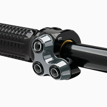 LED Tasterarmatur mo.switch basic, 3 Taster, Silber, Links [MOTOGADGET] - 0