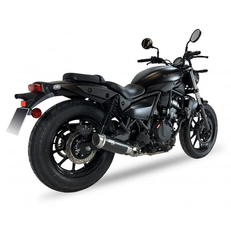 Kawasaki Eliminator 500 [IXIL] - RC3B Slip-On Endtopf Edelstahl Schwarz