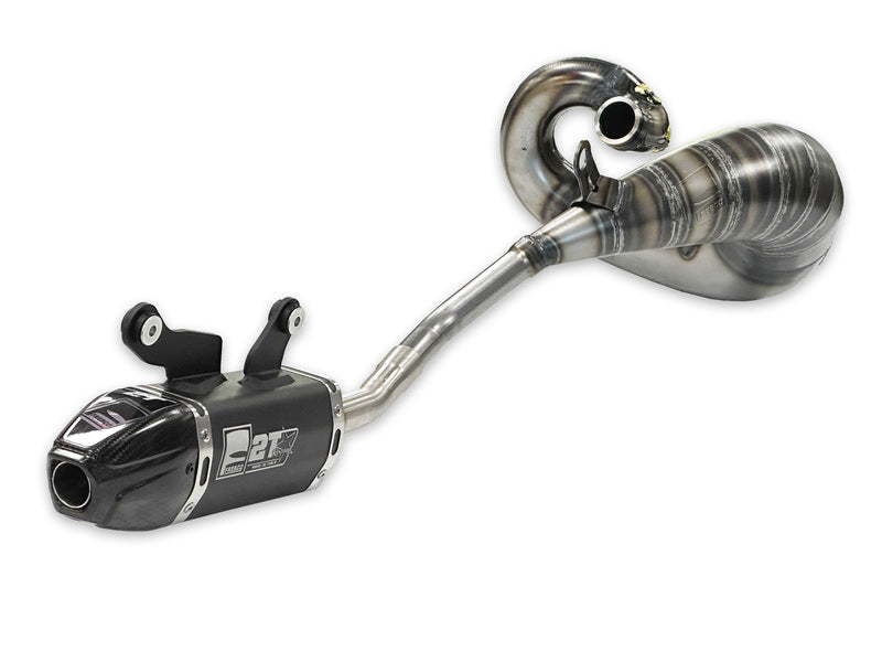 Ktm Sx 250 [FRESCO] - Komplett-Auspuffsystem - Carby Endtopf schwarzes Aluminium
