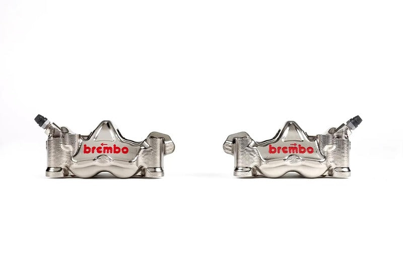 Suzuki Gsx 1300 [BREMBO RACING] - Paar GP4RX - 18mm Bremssättel (CNC-gefräst - verchromt) (mit Belägen)