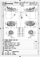 Kawasaki Ninja 1000 [BREMBO RACING] - Paar GP4RX - 18mm Bremssättel (CNC-gefräst - verchromt) (mit Belägen)