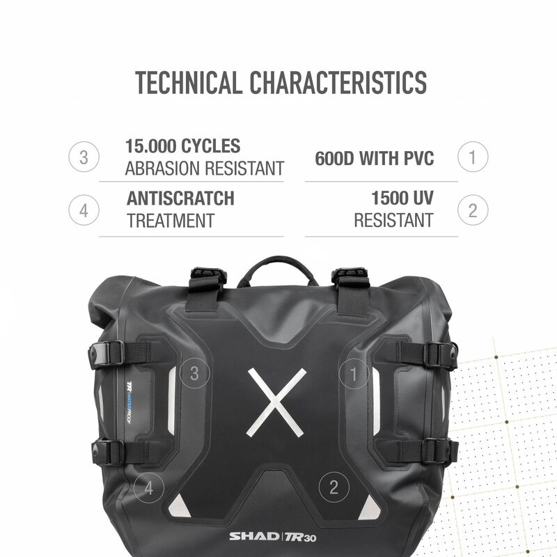 Honda X-Adv [SHAD] - Vattentäta väskor Terra TR30
