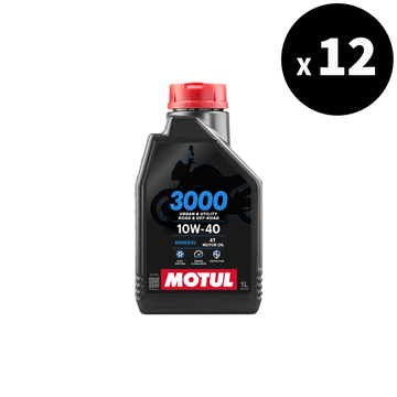3000 4T Motorolja 10W40, 1L, 12 Pack [Motul]