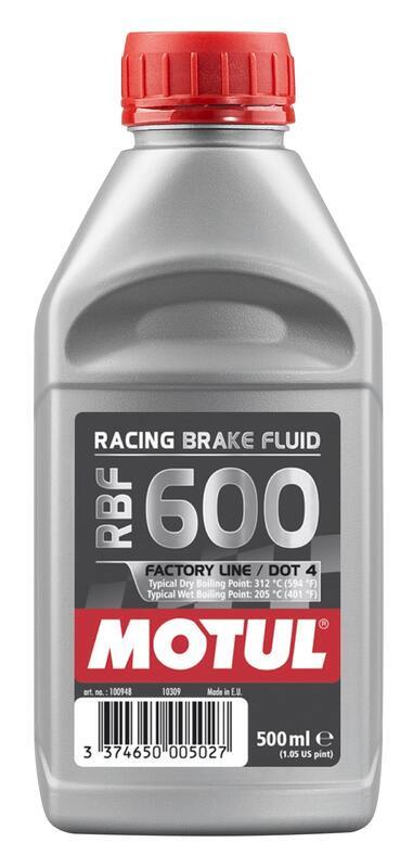DOT 4 RBF 600 Racing Bremsflüssigkeit 500ml 12er-Pack [MOTUL]