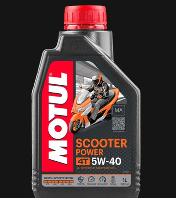 Motorcykeloljepaket 5W-40 för Scooter, 12x1l [Motul]