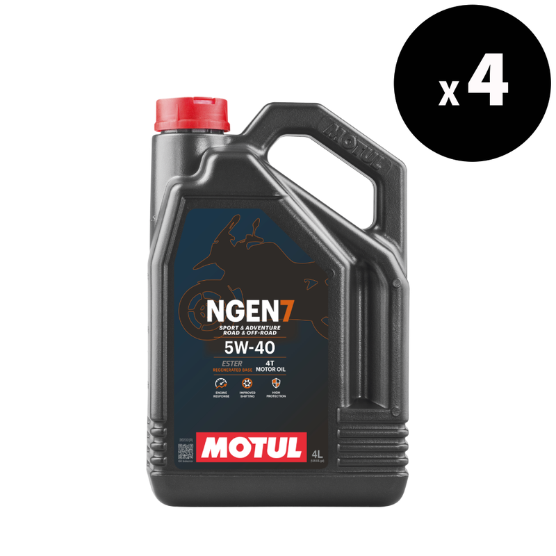 NGEN 7 4T Motoröl 5W-40, 4L - 4er Pack [Motul]