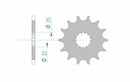 Kawasaki W 800 [AFAM] - Kettenkit 520XMR3 15/37 Standard - Standard Kettenrad