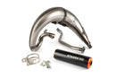 Rieju RR Enduro 50 2T AM6 - Auspuffanlage High-Mount CNC orange/schwarz