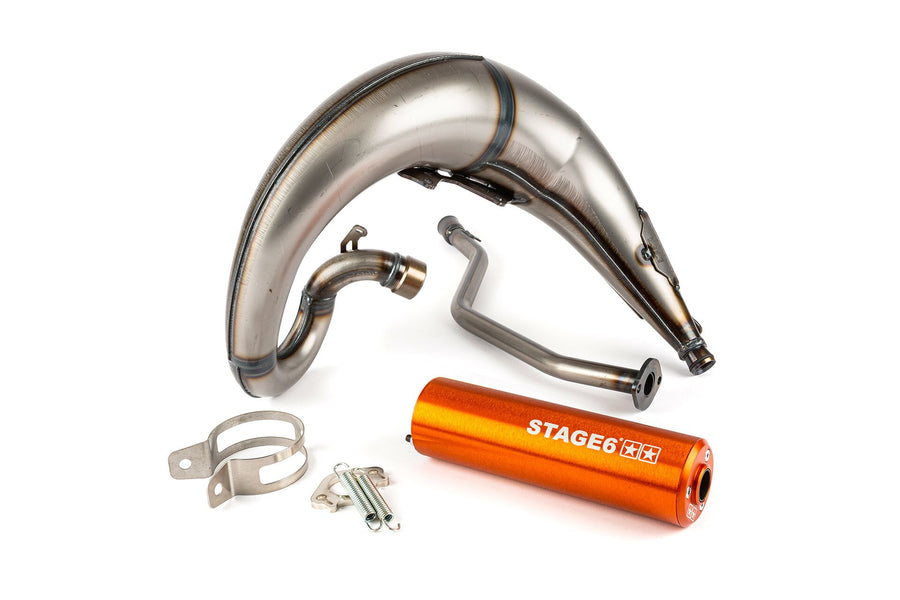 Yamaha DTX SM 50 2T AM6 [2004–] - Auspuff Streetrace High Mount CNC Orange