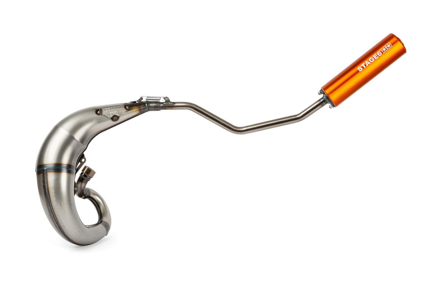 Rieju Spike 2 50 2T AM6 - Auspuff Streetrace High Mount CNC Orange