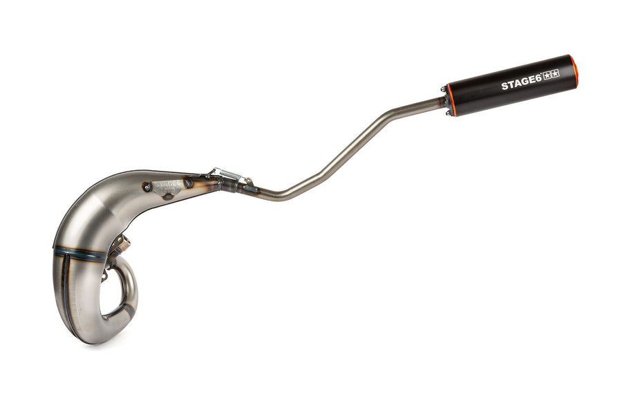 Beta RR SM 50 2T - Exhaust Streetrace High Mount vänster orange svart