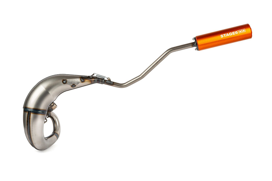 Beta RR Enduro 50 2T - Exhaust Streetrace High Mount vänster orange