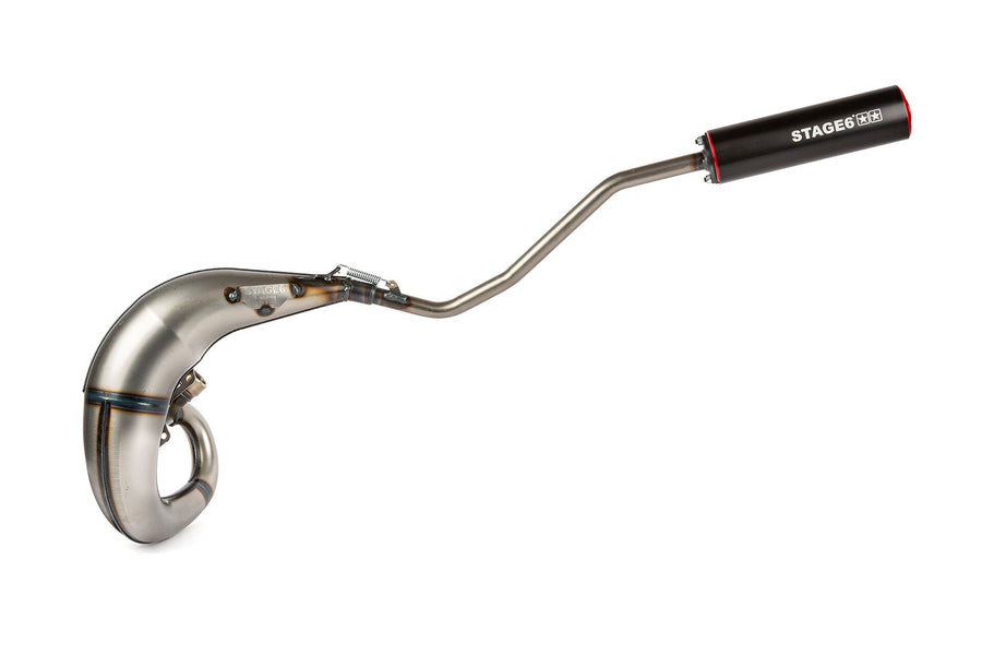 Beta RR SM 50 2T - Exhaust Streetrace High Mount vänster röd svart