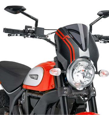 DUCATI SCRAMBLER DESERT SLED [2025] – RetroVision Windschild Visier – Stark - 0