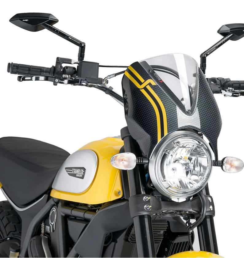 DUCATI SCRAMBLER DESERT SLED [2025] – RetroVision Windshield Visor – Tinted