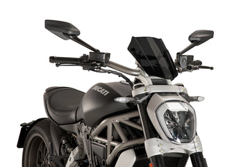 TRIUMPH BONNEVILLE T 120 BLACK [2025] - Justerbar sportskärm | Kraftigt tonad | PUIG 8921F