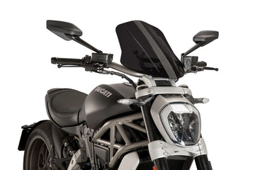 TRIUMPH BONNEVILLE T 120 BLACK [2025] - Justerbar touringskärm | Kraftigt tonad | PUIG 8922F