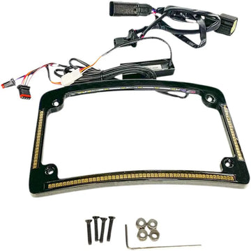 harley davidson fltruse [CUSTOM DYNAMICS] – LED-radie registreringsskylt ram - 0