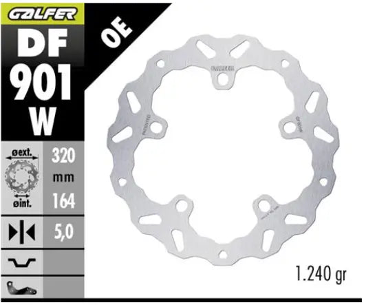 Harley-Davidson FLHX 1923 Street Glide 117 [2024-2025] - BREMSSCHEIBE FIXED WAVE – Bild 1