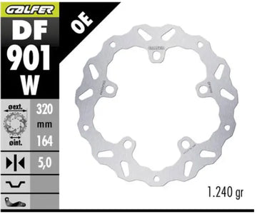 Harley-Davidson FLHX 1923 Street Glide 117 [2024-2025] - BRAKE DISC FIXED WAVE – Bild 2