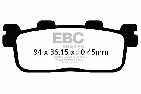 Yamaha DT 125 [EBC] – SFA-HH Serie Roller Sintermetall-Bremsbeläge