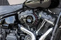 Harley-Davidson Xl 1200 Xs Forty Eight Special [2020] - Stealth Luftfilterabdeckung – Oberfläche: Schwarz – Oberfläche: Schwarz, Glänzend – Design: Mini Teardrop – Bild 9