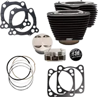 Harley-Davidson FLHCS 1923 Softail Heritage Classic 117 [2025] - 132" Hochverdichtungs- / 136" Big Bore Kit – Oberfläche: Schwarz, Hervorgehobene Lamellen – Merkmal: +8,5 cm³ Kuppelvolumen – Bild 3