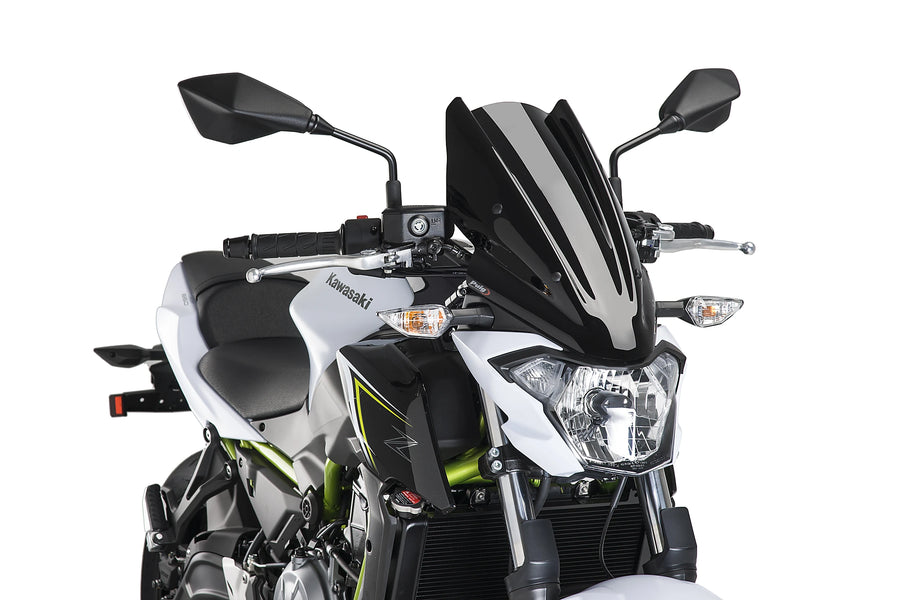 KAWASAKI Z 650 [2019] - PUIG New Generation Touring Windshield | Svart | PUIG 9369N