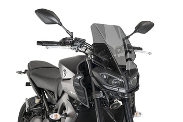 YAMAHA MT-09 SP [2020] - New Generation Touring Windshield | Kraftigt tonad | PUIG 9377F