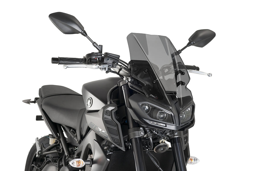 YAMAHA MT-09 SP [2020] - New Generation Touring Windshield | Kraftigt tonad | PUIG 9377F