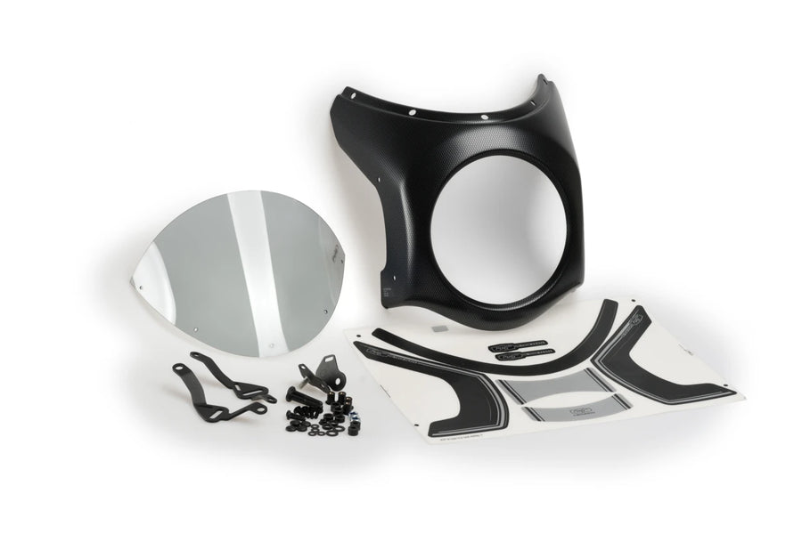 TRIUMPH SCRAMBLER 400X [2025] – Retro Fairing Screen – Svart