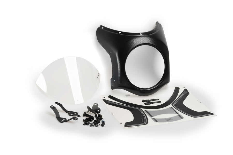 TRIUMPH SCRAMBLER 400X [2025] – Retro Fairing Screen – Svart