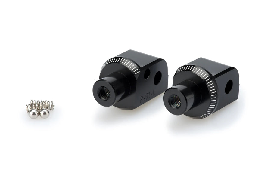 KTM 390 DUKE [2023] – Adapter Beifahrer Fußrasten- Gummipad – Schwarz