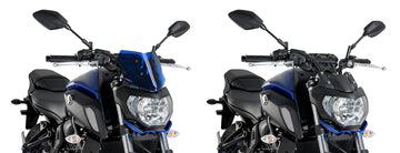 TRIUMPH BONNEVILLE T 120 BLACK [2025] - Ny generation sportvindruta | Blå | PUIG 9666A