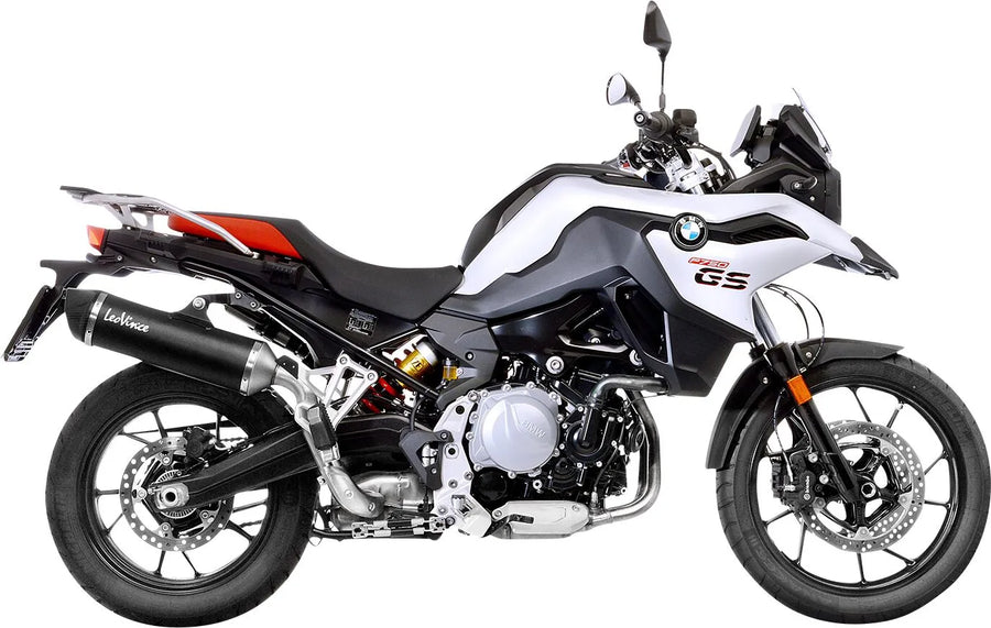 bmw f 850 gs [LEOVINCE] – Nero bakre ljuddämpare – rostfritt stål