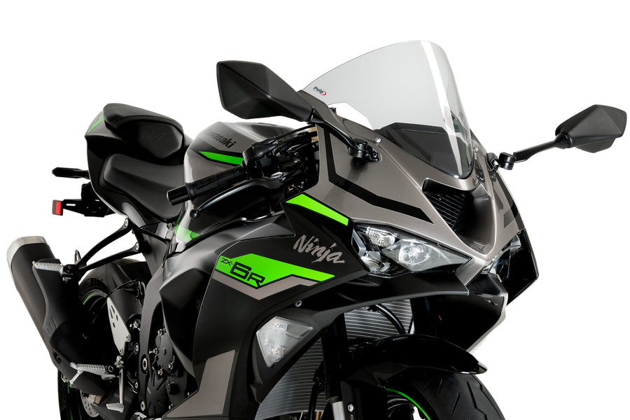 KAWASAKI ZX-6R NINJA [2025] – R-Racer Scheibe – Schwarz
