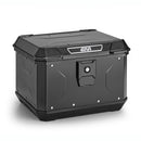 ALPINA Monolock toppfodral av aluminium, svart - 44 liter, med universalplatta och monteringssats