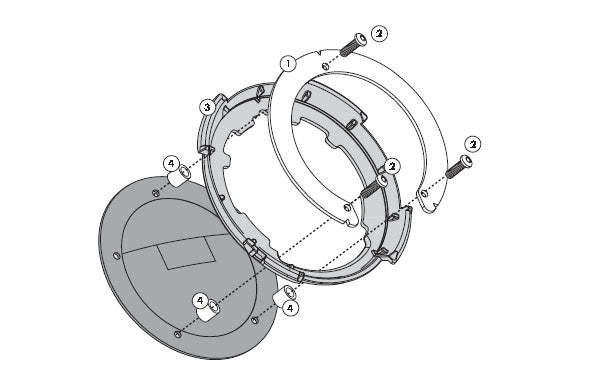 Ducati 848 [2007–2012] – Befestigungsring für Tanklock