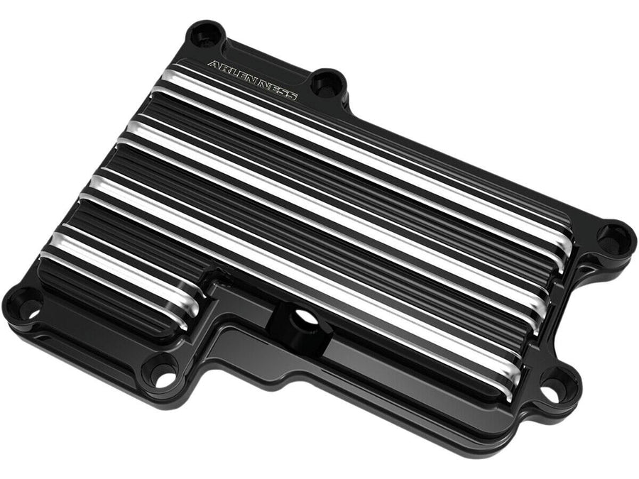 Harley Davidson Dyna [2006-2017] – 10-Gauge Getriebeoberdeckel Schwarz Anodisiert Cut