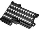 Harley Davidson Dyna [2006-2017] – 10-Gauge Getriebeoberdeckel Schwarz Anodisiert Cut-3