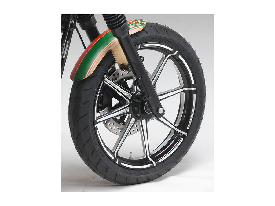 Harley Davidson Touring [2000-2007]-Velocity 2-part brake disc black ...