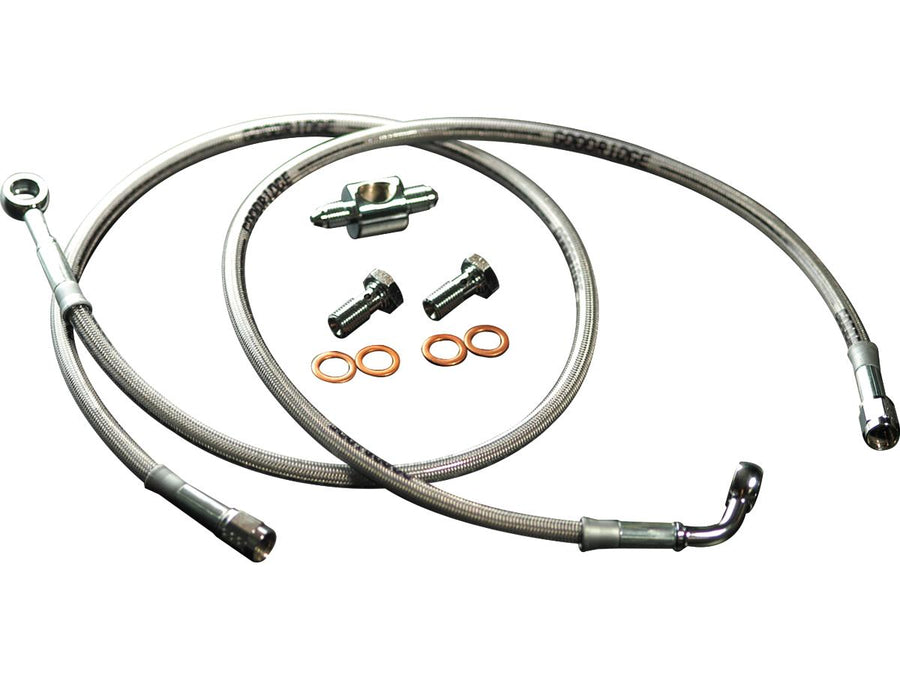 Harley Davidson Touring [2008-2008] -Conoline Brake Pipe Rostfritt stål Clear ...