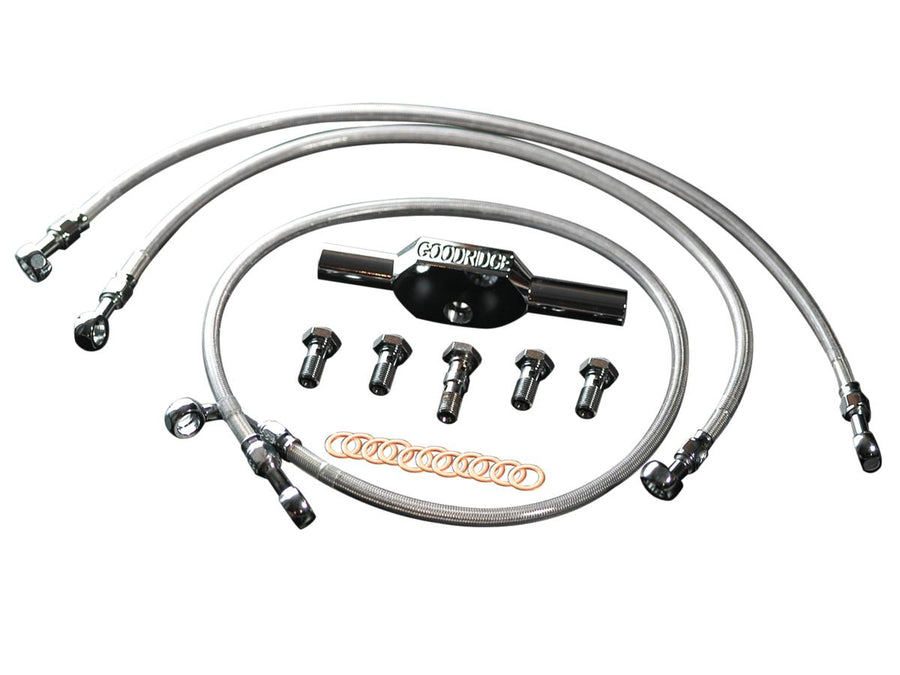 Harley Davidson FLHR [2008-2008] – High End Bremsleitungskit +2" Vierleitungsset und