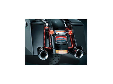 Harley Davidson Touring [1997-2013] -led bakre fenders randiga ljus svart