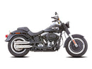 Harley Davidson FLSTF [2014-2016] – Doppelrillen Slip-On Schalldämpfer poliert-1
