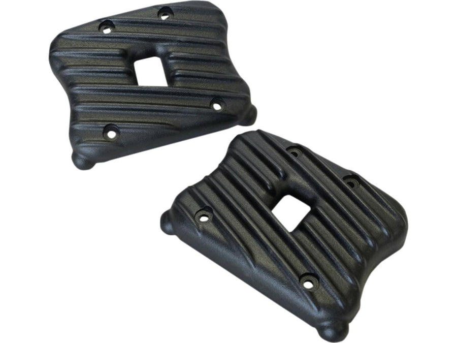 Harley Davidson Dyna [1999-2017] – Ribsters Rocker Box Abdeckung Schwarz Cut